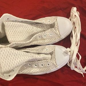 Converse leather high tops